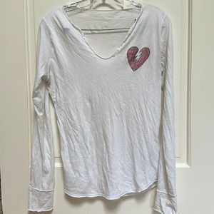 Zadig & Voltaire long sleeve heart tee